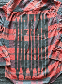Image 4 of VEGAN UPCYCLED RED FLANNEL (MEDIUM)