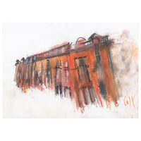 Image 1 of Learmonth Terrace , Edinburgh - Charcoal and Soft Pastels on Paper 