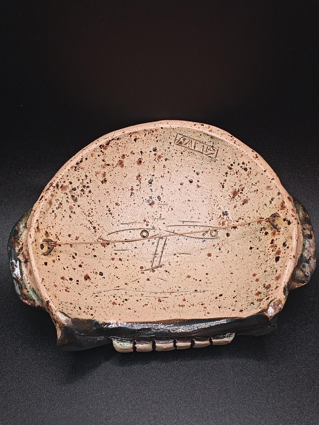“The Big One” — Hand-Built Ceramic Wall Mask