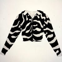 Image 1 of CROPPED ZEBRA JACKET