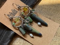 Image 2 of Among Blues and Greens earrings / n7