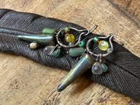 Image 3 of Among Blues and Greens earrings / n7
