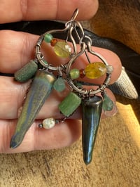 Image 4 of Among Blues and Greens earrings / n7