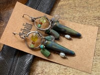 Image 6 of Among Blues and Greens earrings / n7