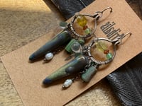 Image 11 of Among Blues and Greens earrings / n7
