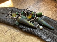 Image 14 of Among Blues and Greens earrings / n7