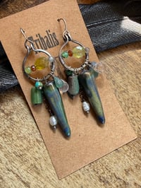 Image 15 of Among Blues and Greens earrings / n7