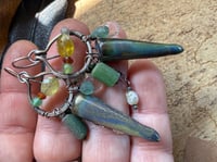 Image 18 of Among Blues and Greens earrings / n7