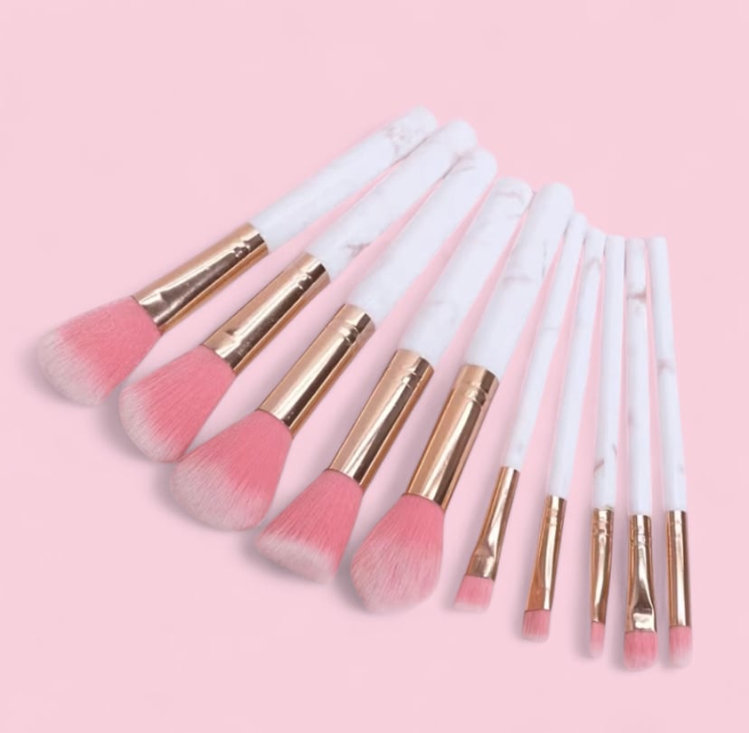 Image of Marble makeup brushes 