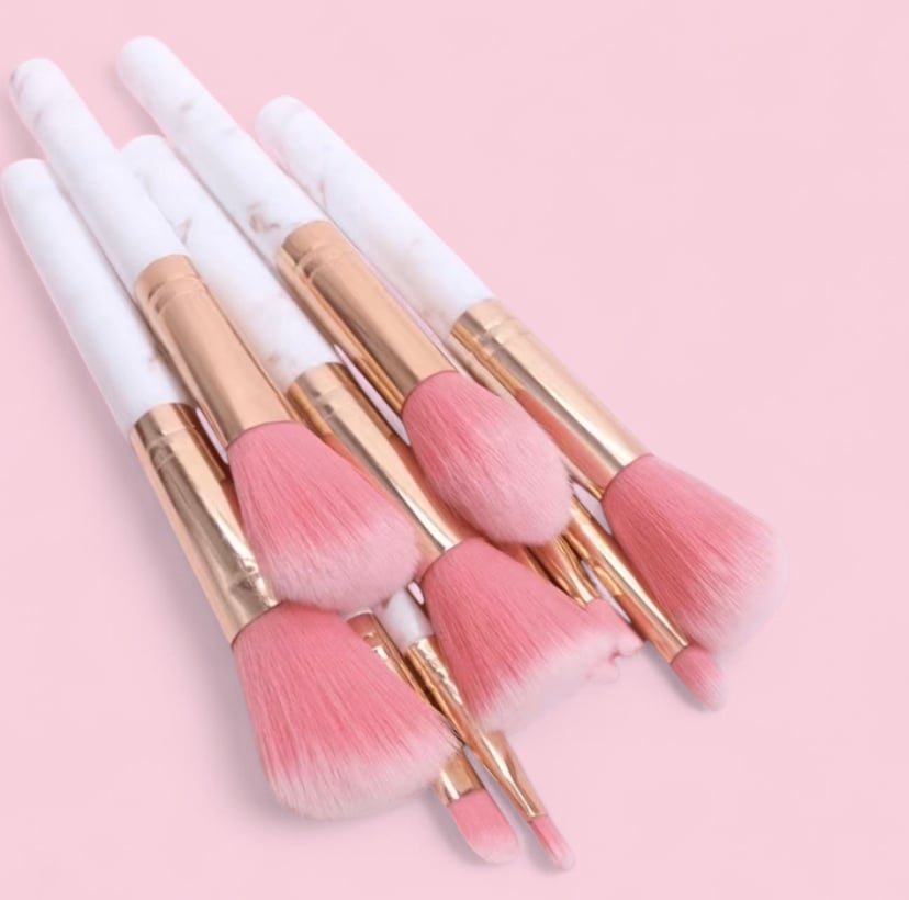 Image of Marble makeup brushes 