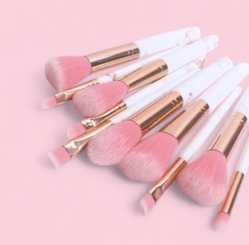 Image of Marble makeup brushes 