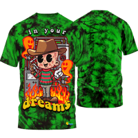 SLASHxHAPPY "In Your Dreams" T-Shirt (Tie Dye Oddworld Edition)