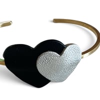 Image 2 of Bracelet, modèle LOVE , Noir