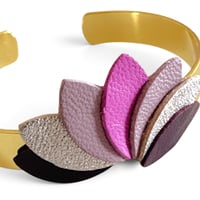 Image 2 of Bracelet, modèle Floralia , Bordeaux