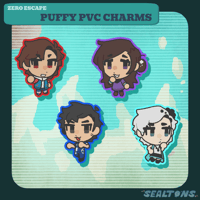 Zero Escape Puffy Charms / Stickers [PREORDER]