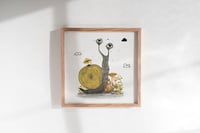 Image 1 of Snail with cute mushrooms - print