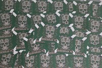 Image 2 of Pack of 25 7x7cm Hibs, Hibernian Mexican Style Skull Football/Ultras Stickers
