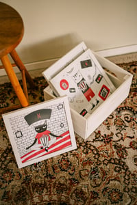 Image 1 of Popcorn and cats - print