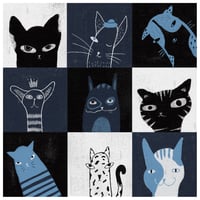 Image 1 of Mozaik cats - print