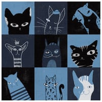 Image 2 of Mozaik cats - print