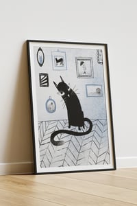 Image 5 of Cat with its favorite things - print