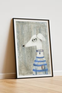 Image 2 of Pastel dog and cat - print