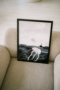 Image 2 of Little black boat - print