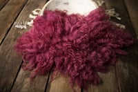 Raspberry hand felted fur