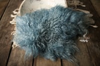 Vintage indigo hand felted fur