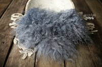 Powder Navy hand felted fur
