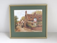 Image 1 of The Fox Inn, Northamptonshire by Alex Jawdokimov, Vintage Art Print, Framed 