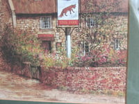 Image 7 of The Fox Inn, Northamptonshire by Alex Jawdokimov, Vintage Art Print, Framed 