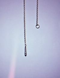 Image 3 of silver drop necklace