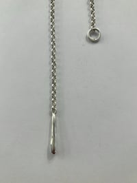 Image 4 of silver drop necklace