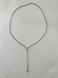 Image 5 of silver drop necklace