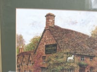 Image 5 of The Lamb Inn, Cotswolds Oxfordshire by Alex Jawdokimov, Vintage Art Print, Framed 