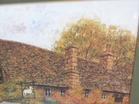 Image 6 of The Lamb Inn, Cotswolds Oxfordshire by Alex Jawdokimov, Vintage Art Print, Framed 