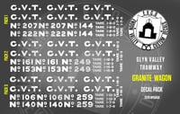 Glyn Valley Tramway Wagon Pack ***NEW UPGRADED DECAL PACKS***