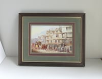 Image 3 of Cock Tavern, Bishopgates St, London by J. C. Maggs (b 1819) Vintage Framed Art Print, Coaching Scene