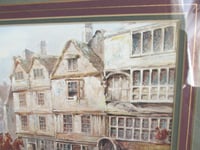Image 10 of Cock Tavern, Bishopgates St, London by J. C. Maggs (b 1819) Vintage Framed Art Print, Coaching Scene