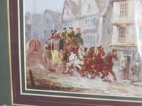 Image 6 of Cock Tavern, Bishopgates St, London by J. C. Maggs (b 1819) Vintage Framed Art Print, Coaching Scene