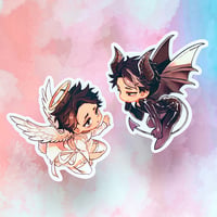 Image 1 of STICKERS - Angel and Devil