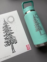 Image 4 of Yeti bottle and original ink drawing 7