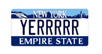 Image 1 of VAULT- NEW YORK PLATE ENAMEL PIN