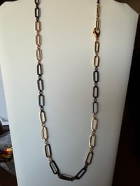 Image 3 of Stunning black & gold Chain Necklace