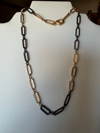Image 5 of Stunning black & gold Chain Necklace