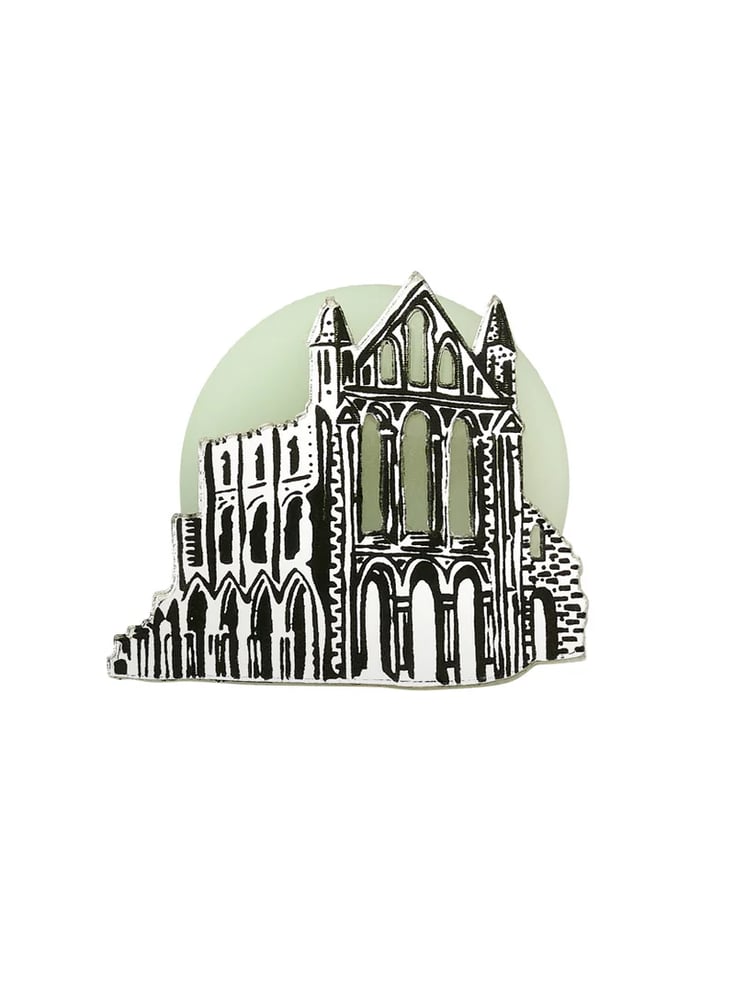 Image of Tatty Devine - Whitby Abbey GITD Brooch