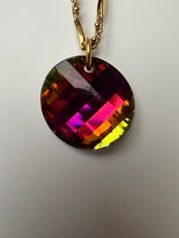 Image 2 of rainbow crystal pendant necklace