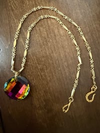 Image 3 of rainbow crystal pendant necklace