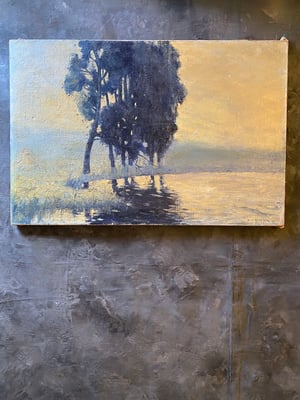 Image of painting - blue tree